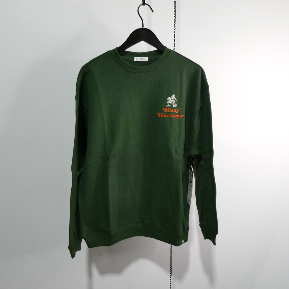 '47‎ Brand Sweatshirt Womens Small Miami Hurricanes Green It's All About The U